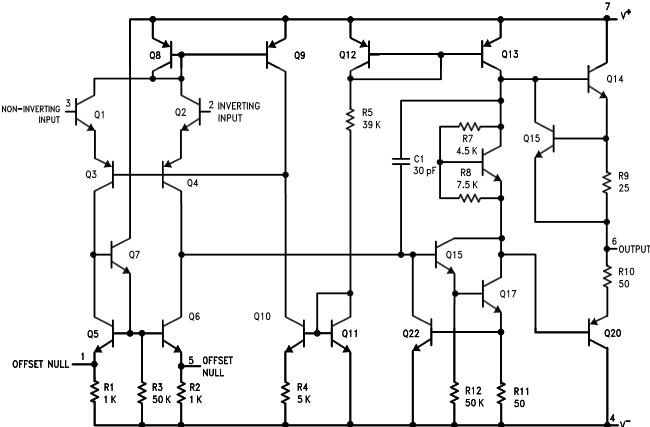 运算放大器内部等值电路图
